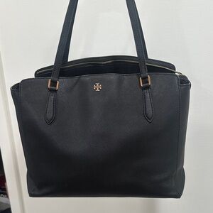 Tory Burch Elegant Black Tote Bag